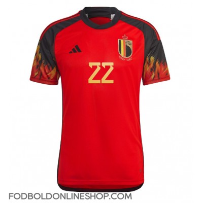 Belgien Charles De Ketelaere #22 Hjemmebanetrøje VM 2022 Kortærmet